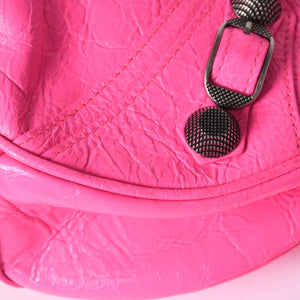 Very Good Condition BALENCIAGA Le Cagole Le Cagole Shoulder Bag Pink Silver 671307 Used 4a002098