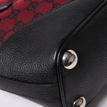 画像をギャラリービューアに読み込む, 極美品 GUCCI グッチ ハンドバッグ ワインレッド ブラック 272392 GGキャンバス シルバー金具 中古 4a002082
