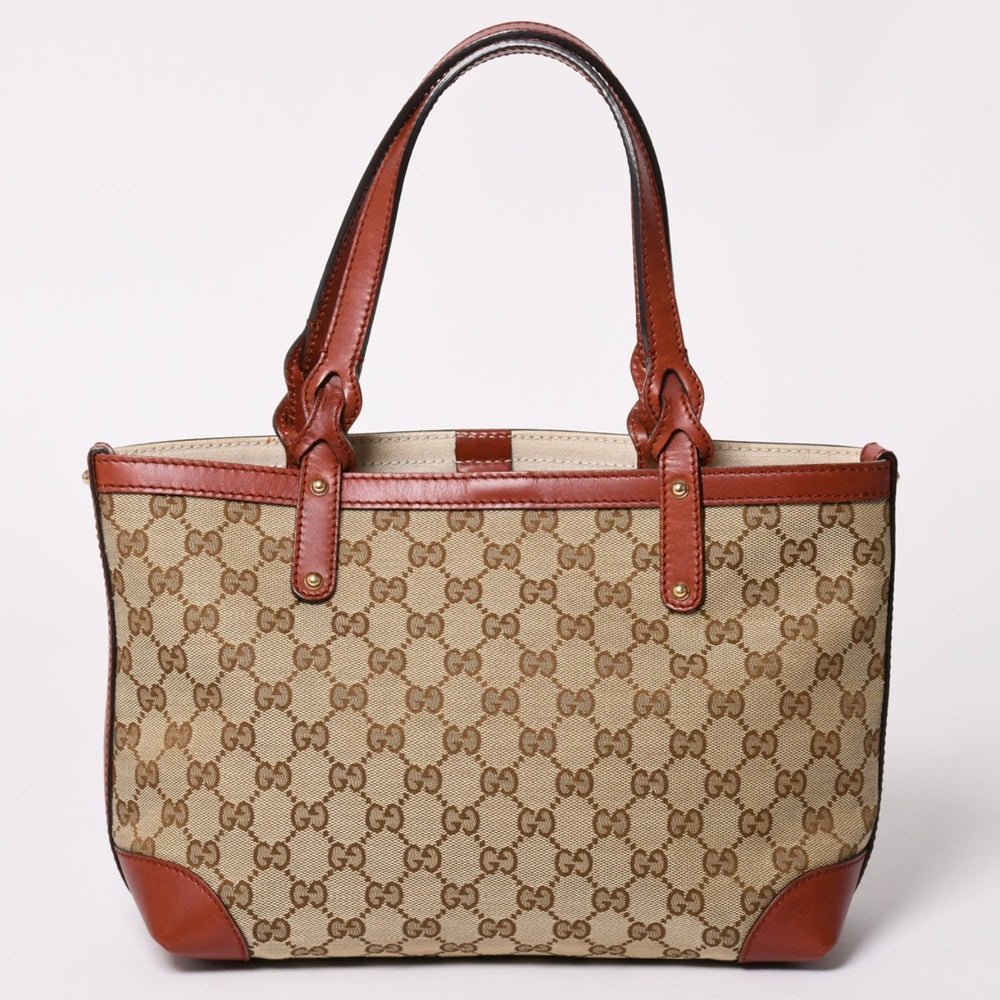 Very good condition GUCCI GG pattern GG canvas 269878 Tote bag Shoulder bag Beige Orange Gold hardware Used 4a002088