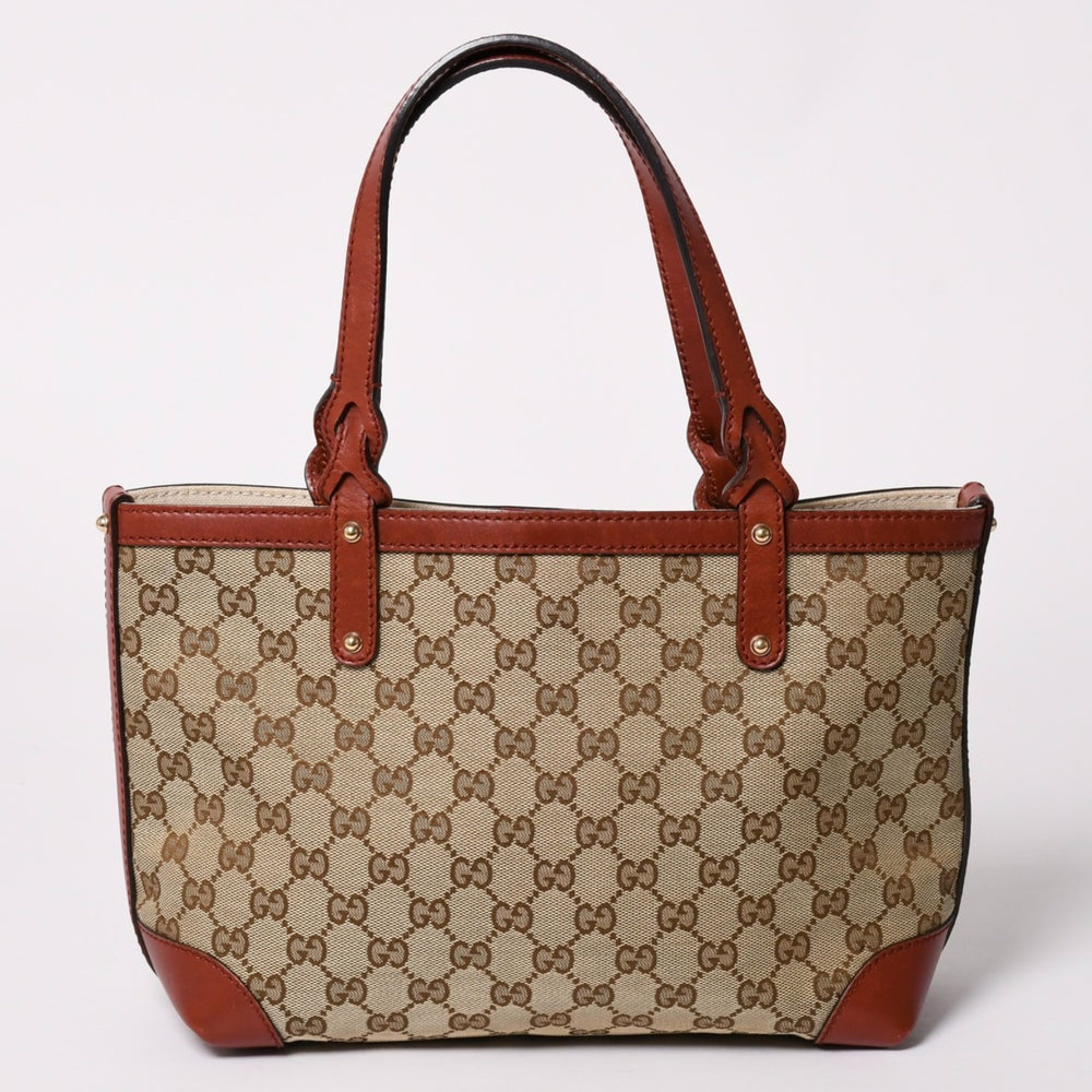 Very good condition GUCCI GG pattern GG canvas 269878 Tote bag Shoulder bag Beige Orange Gold hardware Used 4a002088