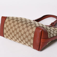 画像をギャラリービューアに読み込む, 極美品 GUCCI グッチ GG柄 GGキャンバス 269878 トートバッグ ショルダーバッグ ベージュ オレンジ ゴールド金具 中古 4a002088