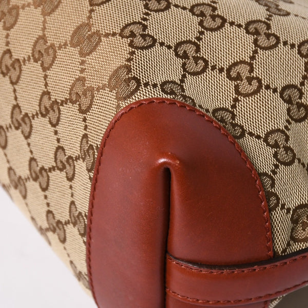 Very good condition GUCCI GG pattern GG canvas 269878 Tote bag Shoulder bag Beige Orange Gold hardware Used 4a002088