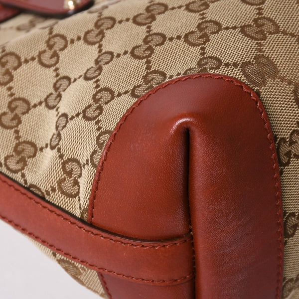 Very good condition GUCCI GG pattern GG canvas 269878 Tote bag Shoulder bag Beige Orange Gold hardware Used 4a002088