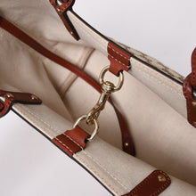 画像をギャラリービューアに読み込む, 極美品 GUCCI グッチ GG柄 GGキャンバス 269878 トートバッグ ショルダーバッグ ベージュ オレンジ ゴールド金具 中古 4a002088