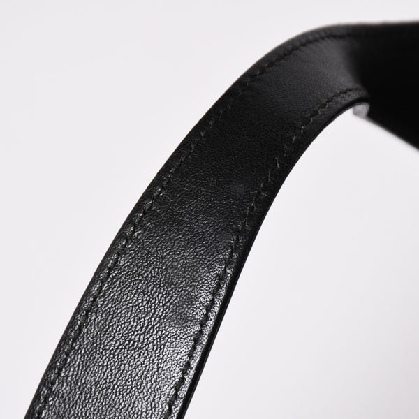 極美品 GUCCI グッチ スカーフ ワンショルダー GGキャンバス ショルダーバッグ ブラック 155562 ゴールド金具 中古 4a002074