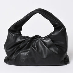 極美品 BOTTEGA VENETA ボッテガヴェネタ レザー ハンドバッグ ザ ショルダー ポーチ ハンドバッグ ブラック 610524 中古 4a002086