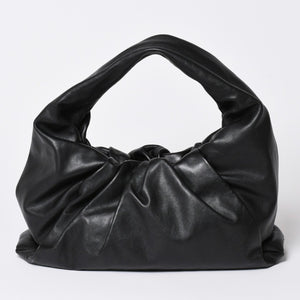 極美品 BOTTEGA VENETA ボッテガヴェネタ レザー ハンドバッグ ザ ショルダー ポーチ ハンドバッグ ブラック 610524 中古 4a002086