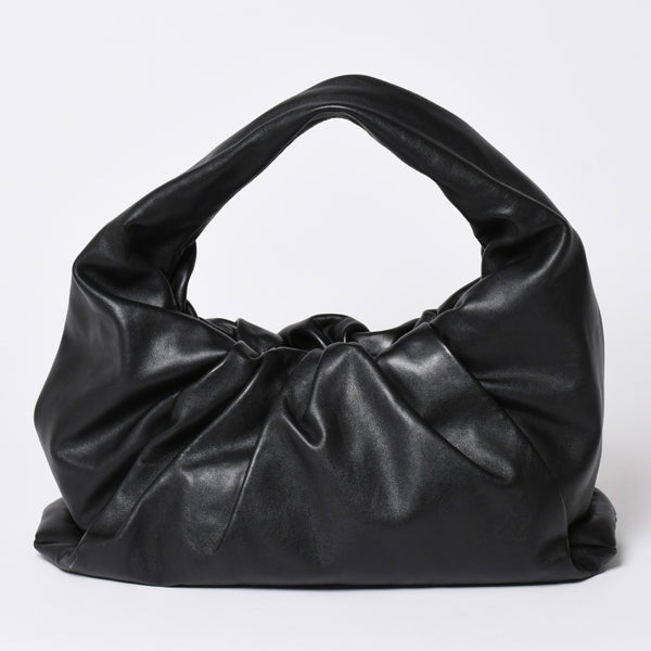 極美品 BOTTEGA VENETA ボッテガヴェネタ レザー ハンドバッグ ザ ショルダー ポーチ ハンドバッグ ブラック 610524 中古 4a002086