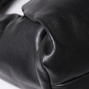 極美品 BOTTEGA VENETA ボッテガヴェネタ レザー ハンドバッグ ザ ショルダー ポーチ ハンドバッグ ブラック 610524 中古 4a002086