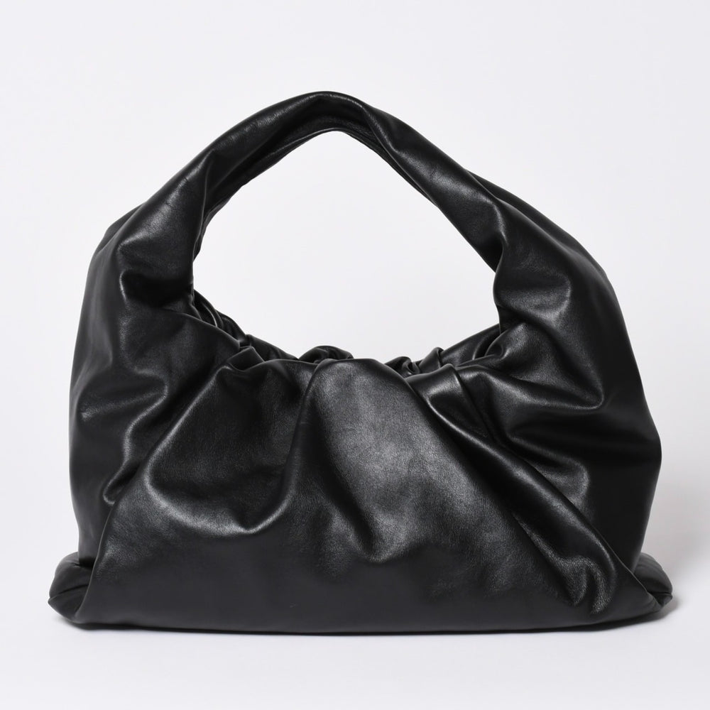 極美品 BOTTEGA VENETA ボッテガヴェネタ レザー ハンドバッグ ザ ショルダー ポーチ ハンドバッグ ブラック 610524 中古 4a002086