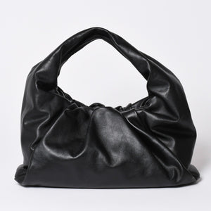 極美品 BOTTEGA VENETA ボッテガヴェネタ レザー ハンドバッグ ザ ショルダー ポーチ ハンドバッグ ブラック 610524 中古 4a002086