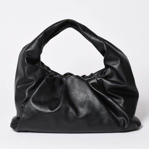 極美品 BOTTEGA VENETA ボッテガヴェネタ レザー ハンドバッグ ザ ショルダー ポーチ ハンドバッグ ブラック 610524 中古 4a002086