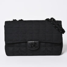 Load image into Gallery viewer, 極美品 CHANEL シャネル ニュートラベルライン Sフラップ Wチェーンショルダーバッグ A15285 7番台 ココマーク チョコバー 中古 4a002412