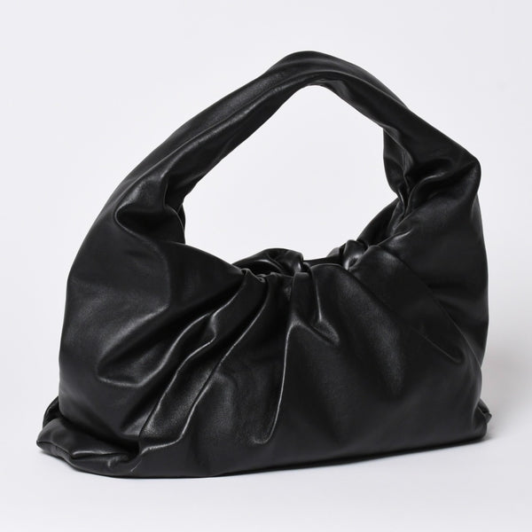 極美品 BOTTEGA VENETA ボッテガヴェネタ レザー ハンドバッグ ザ ショルダー ポーチ ハンドバッグ ブラック 610524 中古 4a002086