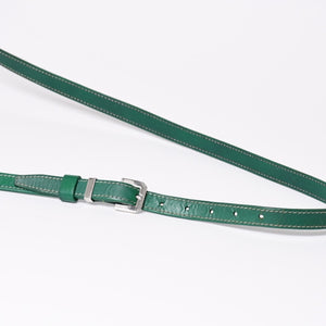 GOYARD Cup Vert PM Shoulder Bag Green PVC Leather Silver Hardware Good Condition Used 4a002398