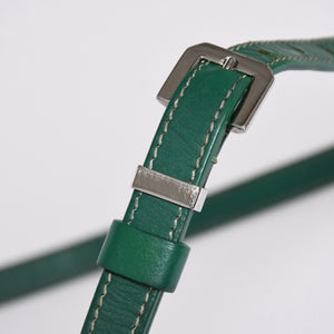 GOYARD Cup Vert PM Shoulder Bag Green PVC Leather Silver Hardware Good Condition Used 4a002398
