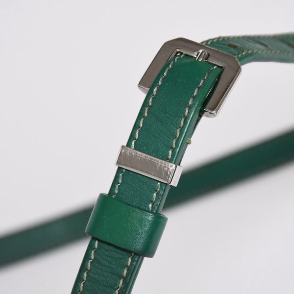 GOYARD Cup Vert PM Shoulder Bag Green PVC Leather Silver Hardware Good Condition Used 4a002398