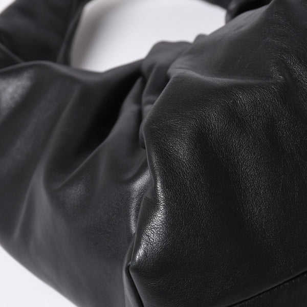 極美品 BOTTEGA VENETA ボッテガヴェネタ レザー ハンドバッグ ザ ショルダー ポーチ ハンドバッグ ブラック 610524 中古 4a002086