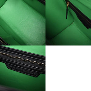 極美品 CELINE セリーヌ ラゲージマイクロショッパー ショルダーバッグ ハンドバッグ ブラック カーフスキン ボックスカーフ ゴールド金具 177423AAA 廃盤 中古 4a002087