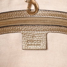 Load image into Gallery viewer, 極美品 GUCCI グッチ トートバッグ ハンドバッグ 269945 イタリア製 GGキャンバス レザー ベージュ ゴールド ゴールド金具 中古 4a002010
