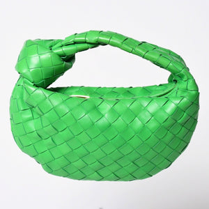 極美品 BOTTEGAVENETA ボッテガヴェネタ MINI JODIE ミニ ジョディ ハンドバッグ 651876 イントレチャート グリーン 中古 4a002379