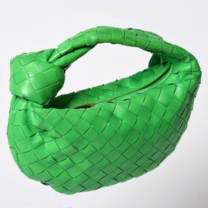 極美品 BOTTEGAVENETA ボッテガヴェネタ MINI JODIE ミニ ジョディ ハンドバッグ 651876 イントレチャート グリーン 中古 4a002379