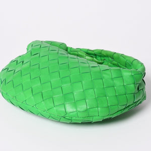 極美品 BOTTEGAVENETA ボッテガヴェネタ MINI JODIE ミニ ジョディ ハンドバッグ 651876 イントレチャート グリーン 中古 4a002379
