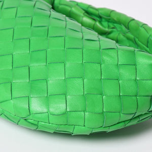 極美品 BOTTEGAVENETA ボッテガヴェネタ MINI JODIE ミニ ジョディ ハンドバッグ 651876 イントレチャート グリーン 中古 4a002379