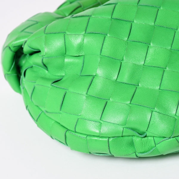 極美品 BOTTEGAVENETA ボッテガヴェネタ MINI JODIE ミニ ジョディ ハンドバッグ 651876 イントレチャート グリーン 中古 4a002379