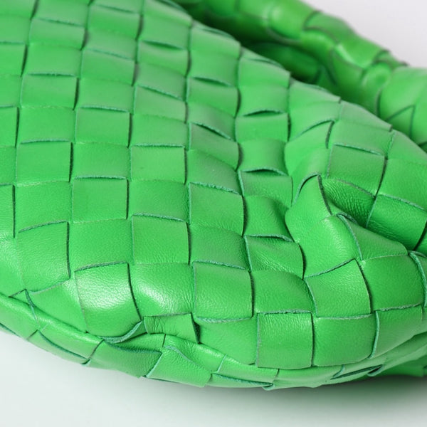 極美品 BOTTEGAVENETA ボッテガヴェネタ MINI JODIE ミニ ジョディ ハンドバッグ 651876 イントレチャート グリーン 中古 4a002379