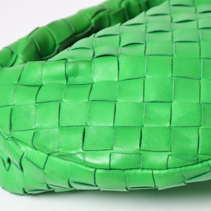極美品 BOTTEGAVENETA ボッテガヴェネタ MINI JODIE ミニ ジョディ ハンドバッグ 651876 イントレチャート グリーン 中古 4a002379