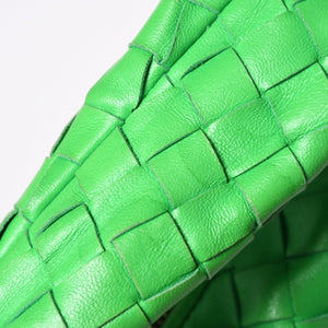 極美品 BOTTEGAVENETA ボッテガヴェネタ MINI JODIE ミニ ジョディ ハンドバッグ 651876 イントレチャート グリーン 中古 4a002379