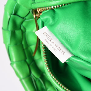 極美品 BOTTEGAVENETA ボッテガヴェネタ MINI JODIE ミニ ジョディ ハンドバッグ 651876 イントレチャート グリーン 中古 4a002379