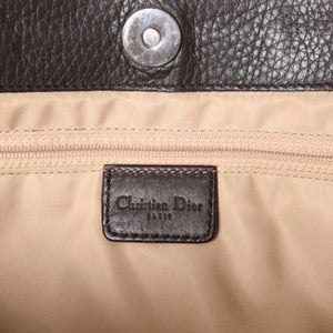 Christian Dior Trotter Canvas Street Chic Shoulder Bag Trotter Pattern Beige Brown 13-BM-0075 Monogram Good Condition Used 4a002101