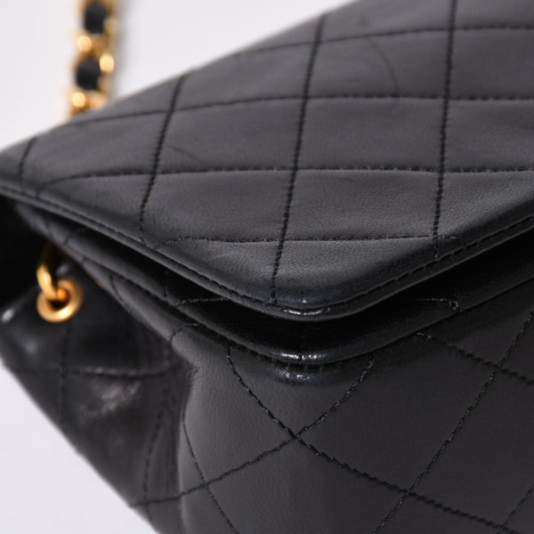 CHANEL Full Flap Mini Matelasse 19 S Chain Shoulder Bag A2300 No. 1 Coco Mark Lambskin Gold Hardware Good Condition Used 4a002130