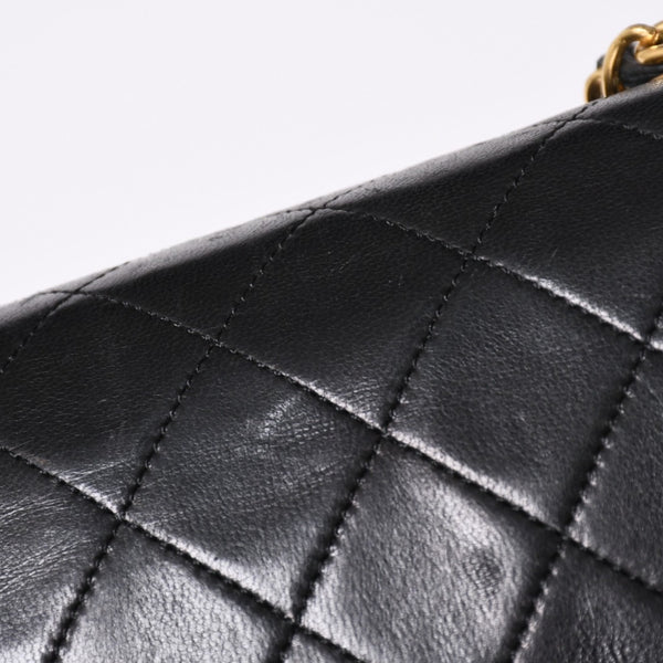 CHANEL Full Flap Mini Matelasse 19 S Chain Shoulder Bag A2300 No. 1 Coco Mark Lambskin Gold Hardware Good Condition Used 4a002130