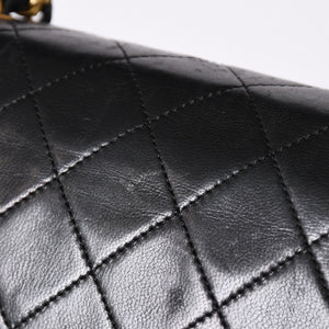 CHANEL Full Flap Mini Matelasse 19 S Chain Shoulder Bag A2300 No. 1 Coco Mark Lambskin Gold Hardware Good Condition Used 4a002130