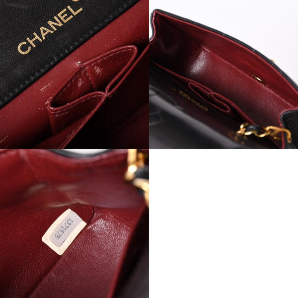 CHANEL Full Flap Mini Matelasse 19 S Chain Shoulder Bag A2300 No. 1 Coco Mark Lambskin Gold Hardware Good Condition Used 4a002130