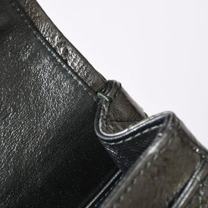Very Good Condition CHANEL 2.55 W Flap W Chain Shoulder Bag AS0874 No. 11 Vintage Calfskin Metallic Green Used 4a002128