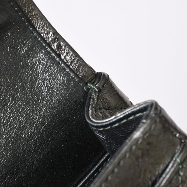 Very Good Condition CHANEL 2.55 W Flap W Chain Shoulder Bag AS0874 No. 11 Vintage Calfskin Metallic Green Used 4a002128