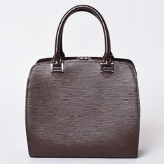 Very Good Condition LOUIS VUITTON Epi Pont Neuf Handbag M5205D Epi Leather Mocha Silver Hardware Used 4a002104
