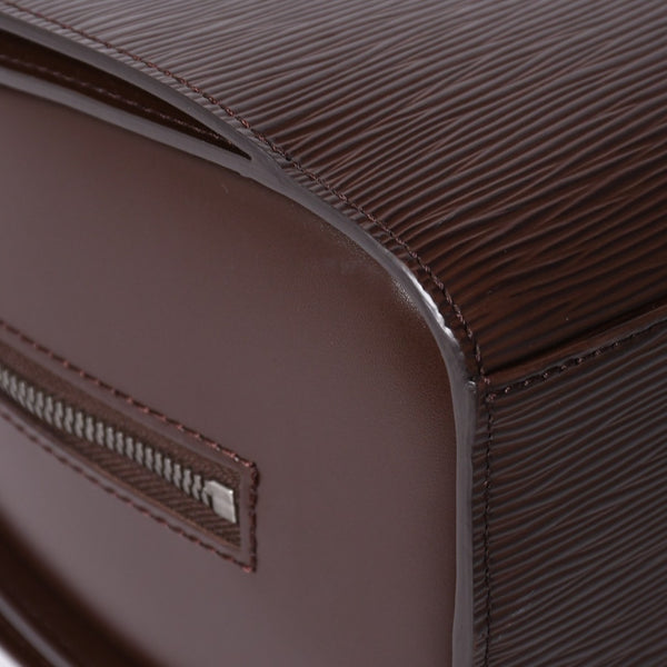 Very Good Condition LOUIS VUITTON Epi Pont Neuf Handbag M5205D Epi Leather Mocha Silver Hardware Used 4a002104