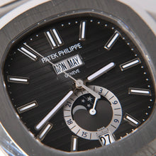 画像をギャラリービューアに読み込む, 極美品 PATEK PHILIPPE パテック フィリップ ノーチラス 5711G-001 ノーチラス ブラックダイヤル SS 時計 2020年ギャラ付き 中古 4a002318