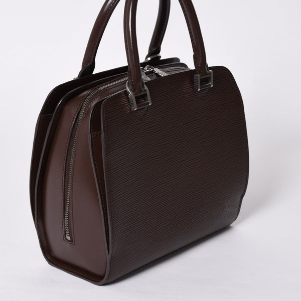 Very Good Condition LOUIS VUITTON Epi Pont Neuf Handbag M5205D Epi Leather Mocha Silver Hardware Used 4a002104