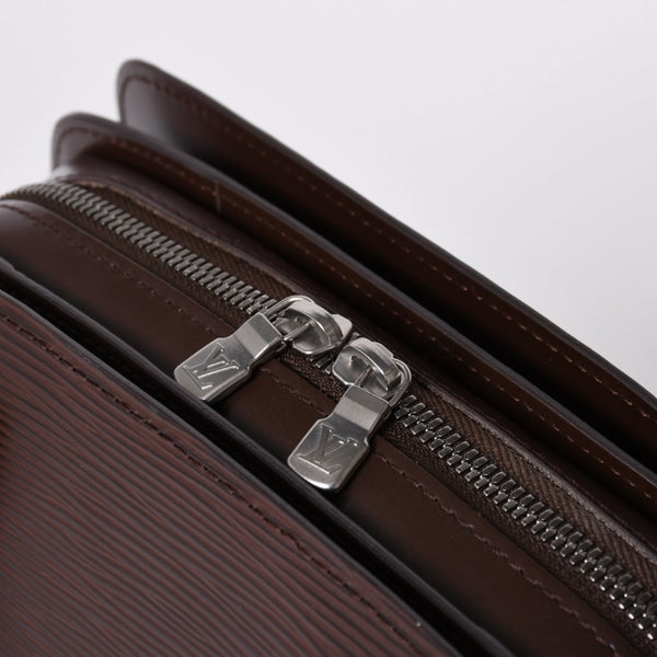 Very Good Condition LOUIS VUITTON Epi Pont Neuf Handbag M5205D Epi Leather Mocha Silver Hardware Used 4a002104