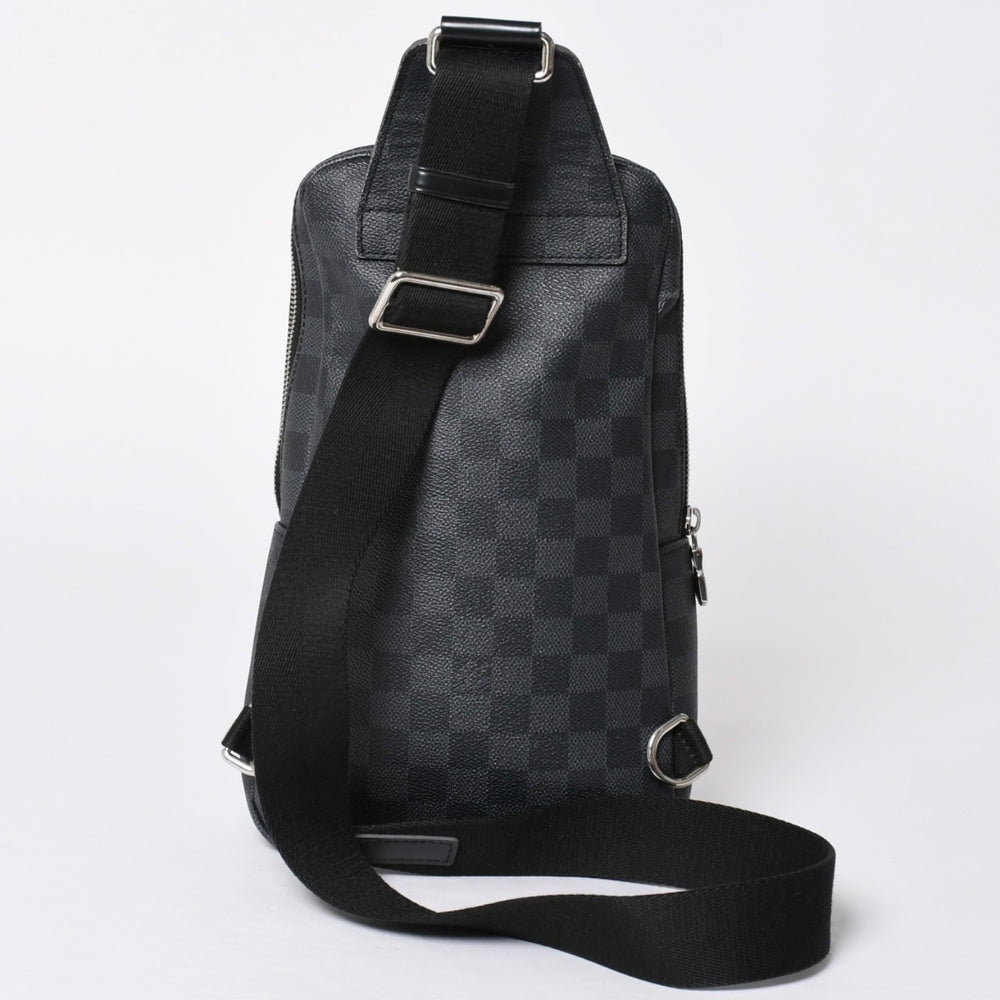 LOUIS VUITTON ルイヴィトン アヴェニュースリングバッグ ボディバッグ N40274 ダミエグラフィットキャンバス シルバー金具 中古 4a001737