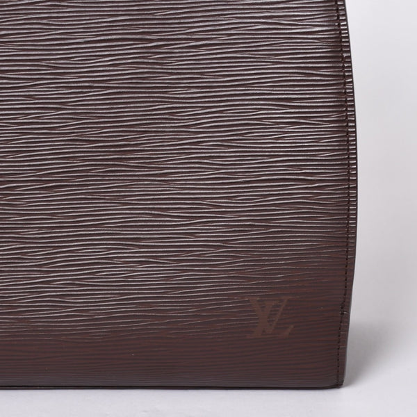 Very Good Condition LOUIS VUITTON Epi Pont Neuf Handbag M5205D Epi Leather Mocha Silver Hardware Used 4a002104