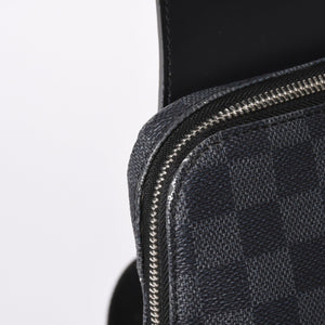 LOUIS VUITTON ルイヴィトン アヴェニュースリングバッグ ボディバッグ N40274 ダミエグラフィットキャンバス シルバー金具 中古 4a001737