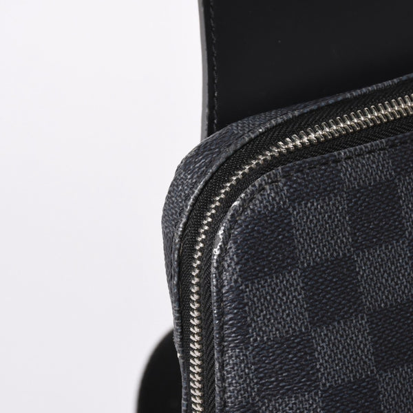 LOUIS VUITTON ルイヴィトン アヴェニュースリングバッグ ボディバッグ N40274 ダミエグラフィットキャンバス シルバー金具 中古 4a001737