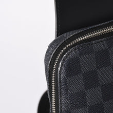 画像をギャラリービューアに読み込む, LOUIS VUITTON ルイヴィトン アヴェニュースリングバッグ ボディバッグ N40274 ダミエグラフィットキャンバス シルバー金具 中古 4a001737